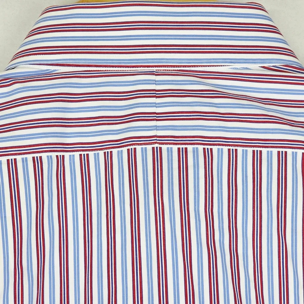 Polo Ralph Lauren Men's Shirt 17 1/2 34/35 Regent Classic Fit Striped Dress‎